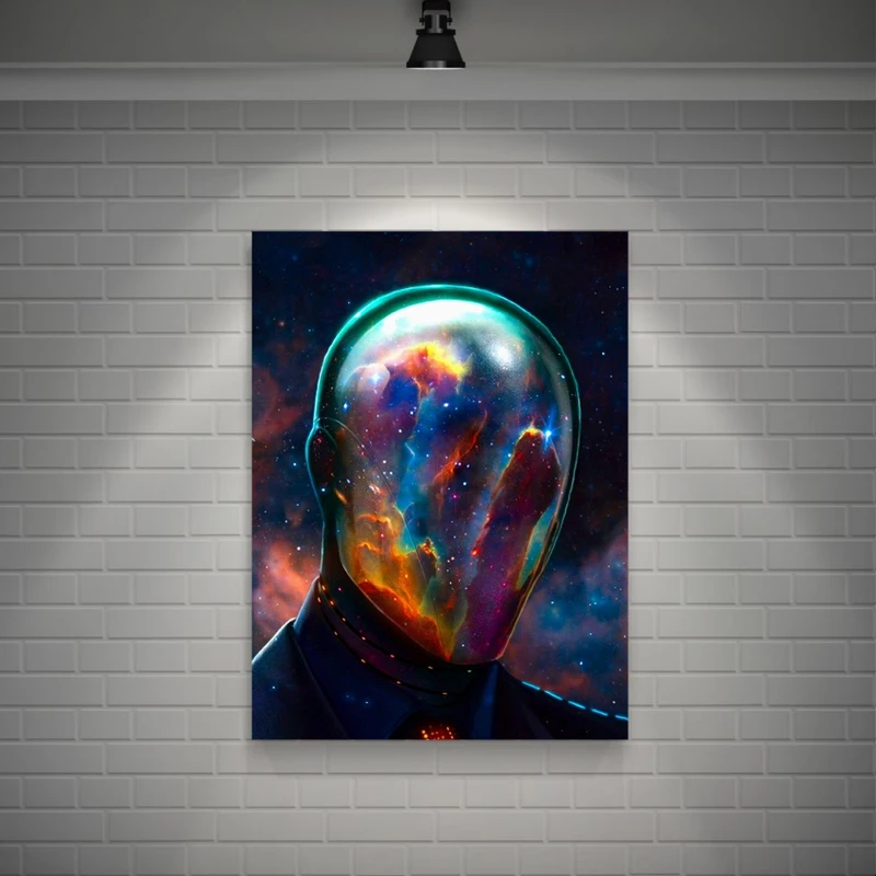 تابلو بوم طرح مخمل مدل کهکشانی کد GR572