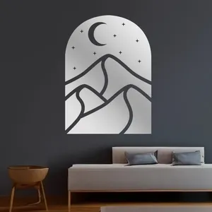 آینه پلکسی گلس مدل دکوراتیو کد N77 مجموعه 7 عددی