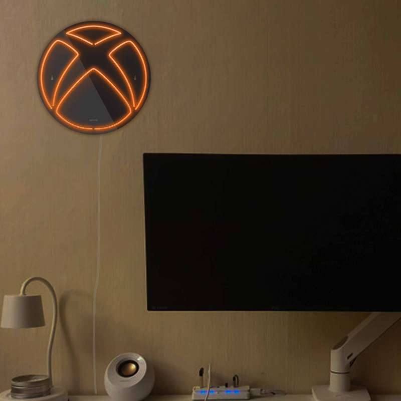 چراغ دیواری نئون دیزاین مدل Xbox-BL_ORG