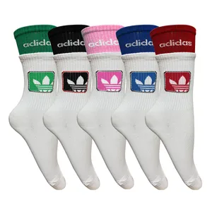 جوراب ورزشی ساق بلند زنانه تن پوش هنگامه مدل پنبه دوکش اسپرت AD مجموعه 5 عددی