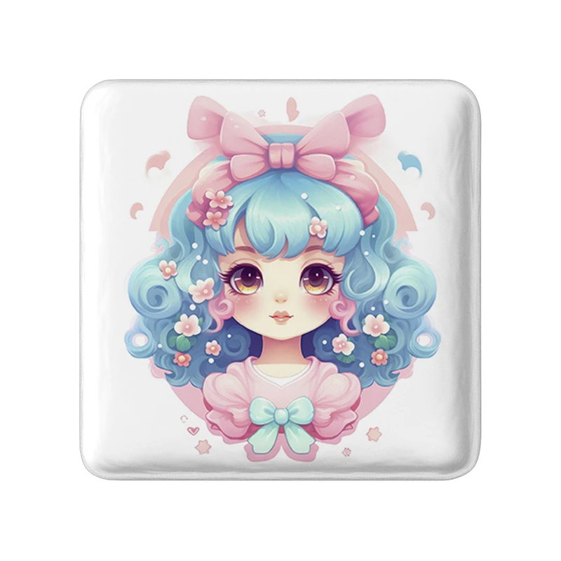 مگنت خندالو طرح دخترانه (Girlish) مدل مربعی کد 36894