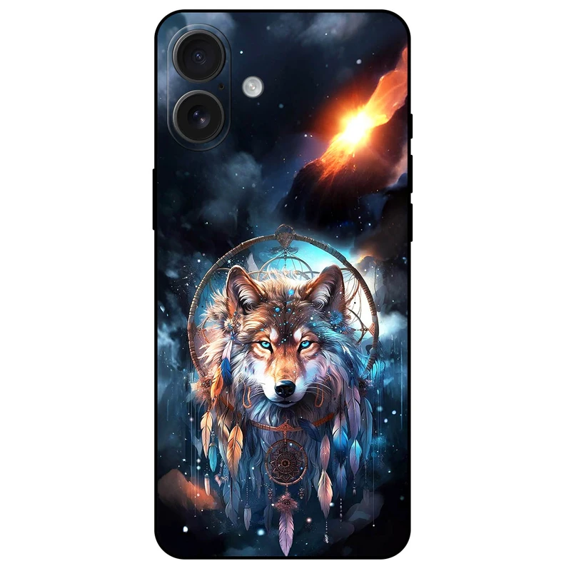 کاور مگافون طرح گرگ و دریم کچر مدل 8005 مناسب برای گوشی موبایل اپل iPhone 16 Plus 