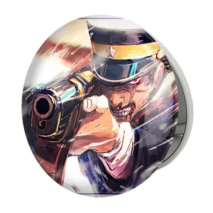 آینه جیبی خندالو طرح سایچی انیمه کامویی طلایی Golden Kamuy مدل تاشو کد 23721 