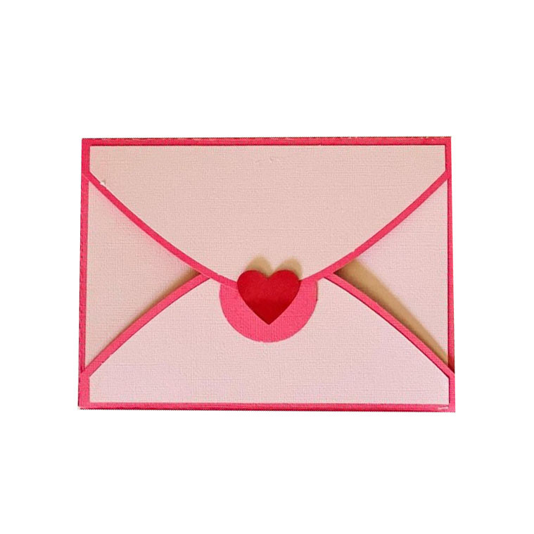 جعبه هدیه طرح پاکت نامه مدل قلب