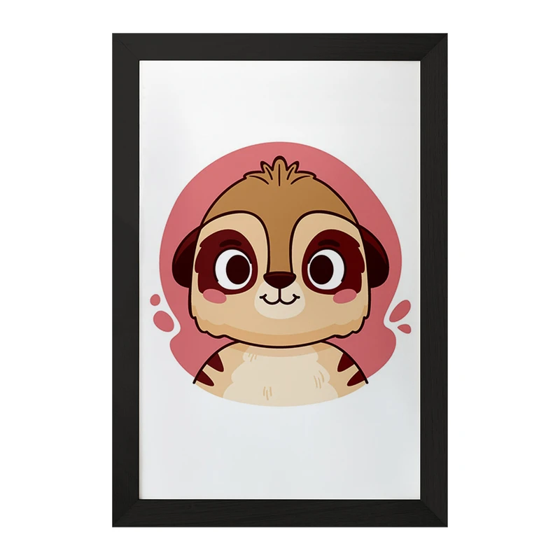 تابلو خندالو مدل میرکت حیوانات بامزه کد 37137