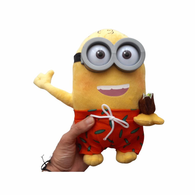عروسک طرح مينيون مدل انسان غارنشين ارتفاع 28 سانتي متر