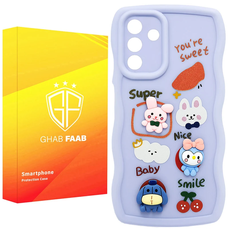 کاور قاب فاب مدل سیلیکونی فانتزی طرح دخترانه مناسب برای گوشی موبایل سامسونگ Galaxy A24 / Galaxy A25