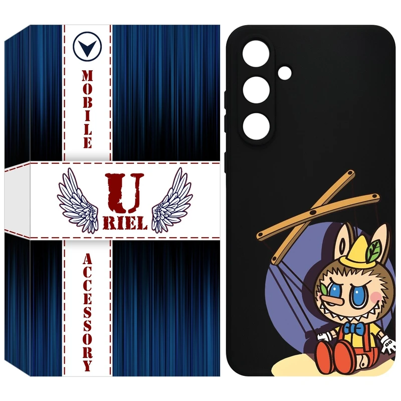 کاور یوریل قاب مدل KSH کد 108 طرح عروسک لبوبو مناسب برای گوشی موبایل سامسونگ Galaxy A35