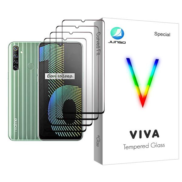 محافظ صفحه نمایش جانبو مدل Viva Glass MIX004 مناسب برای گوشی موبایل ریلمی Narzo 10 بسته چهار عددی