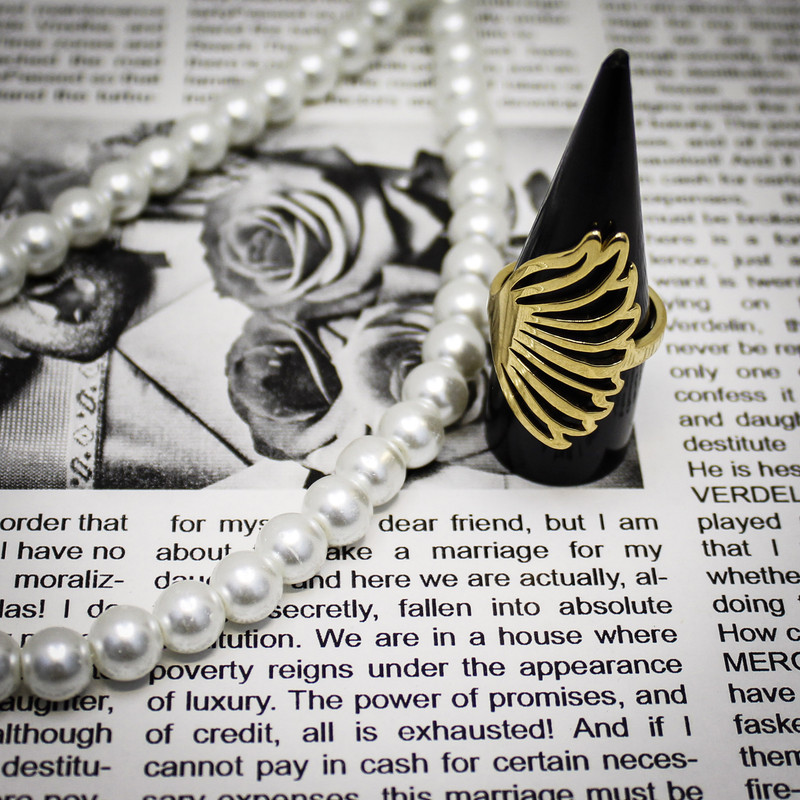 انگشتر زنانه طرح بال کد S128