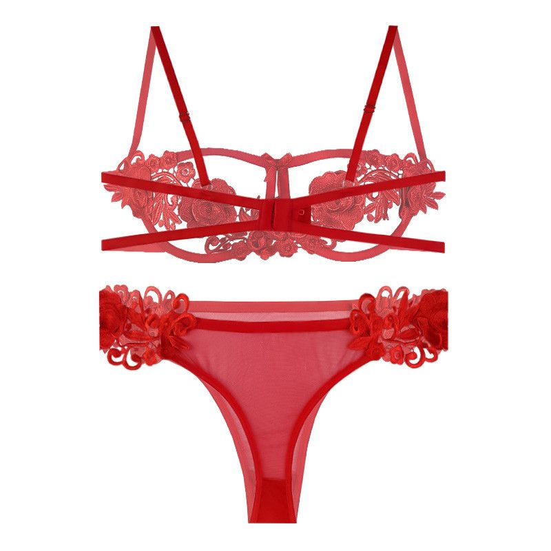 ست شورت و سوتین زنانه مکسوریا مدل انبرودی گلدانتل کد NKU MAX 02201 - - 5