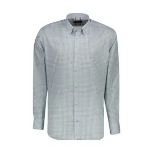 پیراهن آستین بلند مردانه ایکات مدل PST1152366