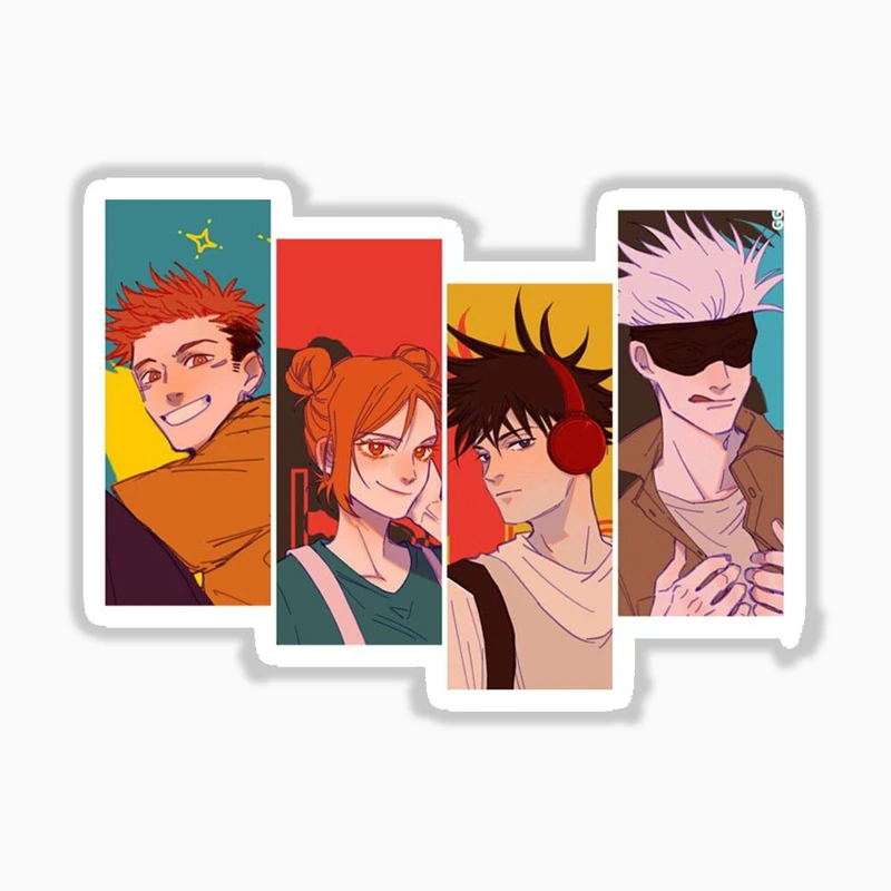 استیکر لپ تاپ و موبایل بووم طرح جوجوتسو مدل mainC کد 142