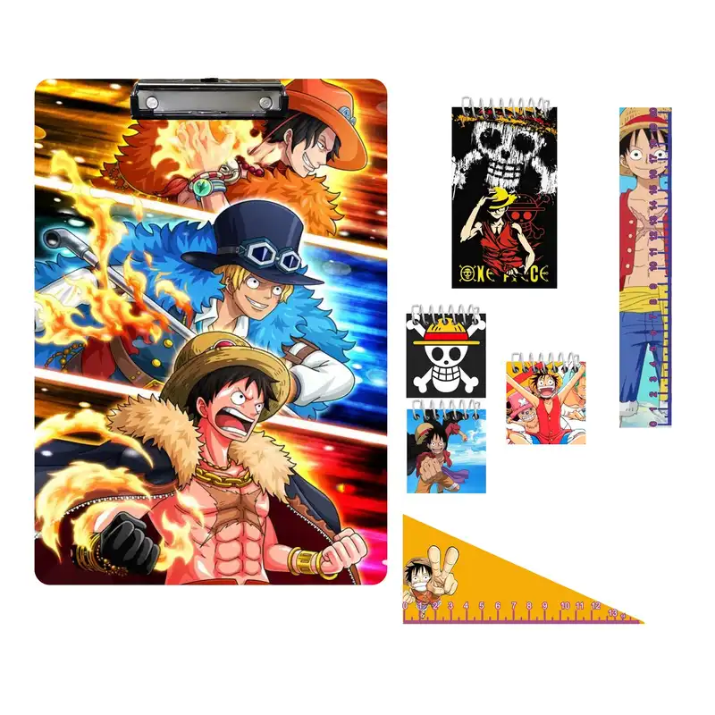 بسته لوازم تحریر مدل وان پیس one piece مجموعه 7 عددی