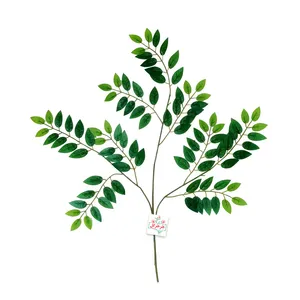 گل مصنوعی جُرجُرگل مدل بوته برگ درختی لمسی 