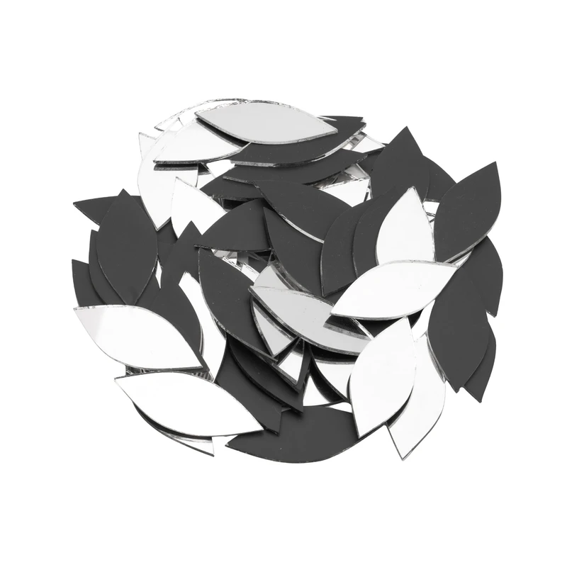 آینه آریا کریستال مدل برگ 3 کد AM/5C.2.1C-1M-100 بسته 100 عددی