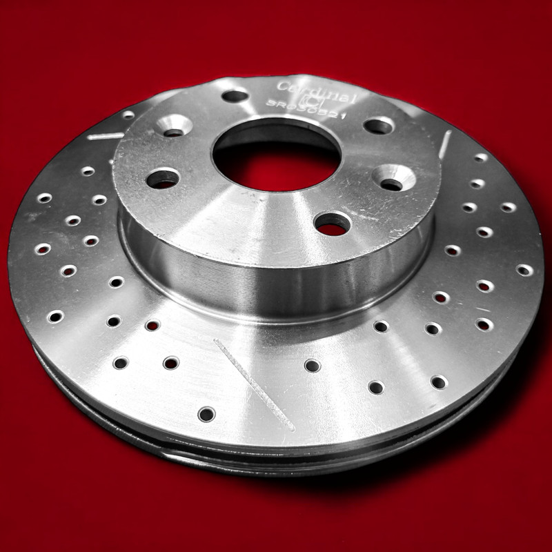 دیسک ترمز چرخ جلو کاردینال مدل سوراخ دار مناسب برای ساینا بسته 2 عددی