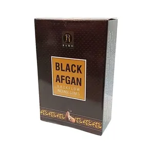 عود رامو مدل آبشاری طرح بلک افغان کد ART-19 بسته 10 عددی