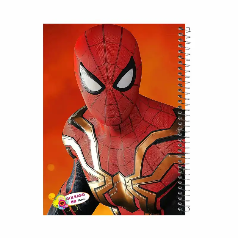دفتر مشق 60 برگ گلبرگ طرح مرد عنکبوتی کد 60350