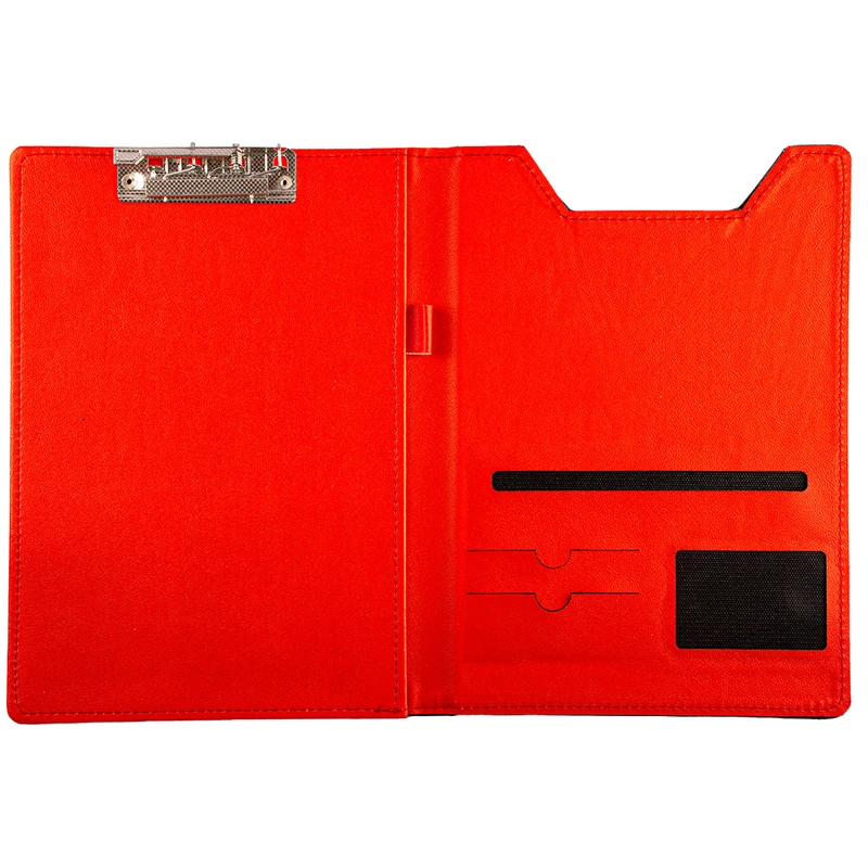 عکس شماره 2 : تخته شاسی مدل چرمی جیب دار رنگی تاشو سایز a4