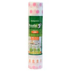 سفره یکبار مصرف کوالا مدل Silk طرح گلدان رول 20 متری