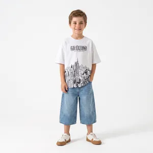 Boys' Short-Sleeve T-Shirt – Loose/Oversized Style _384