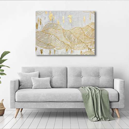 تابلو نقاشی اکریلیک مدل موج برجسته کد N2