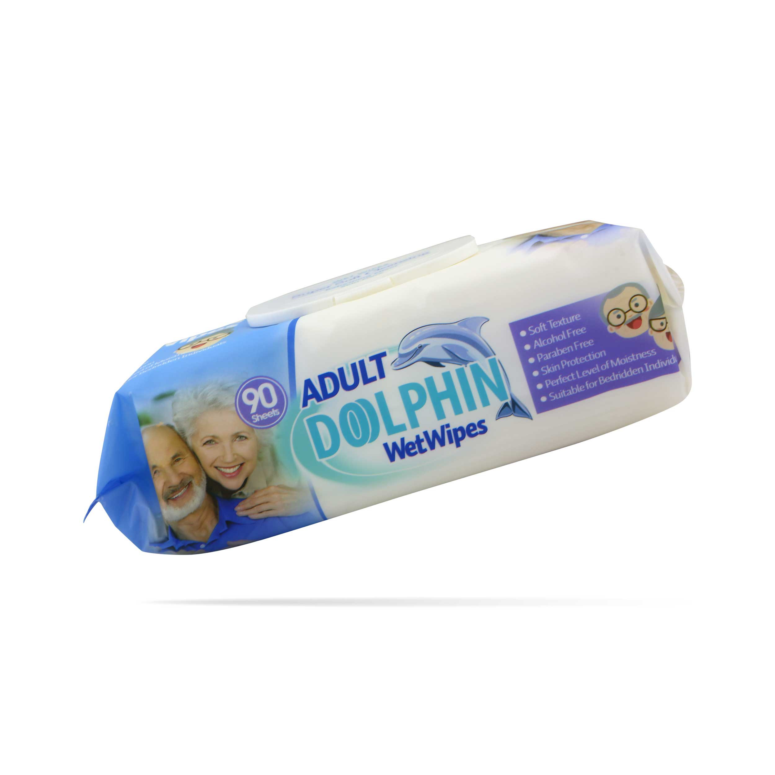 دستمال مرطوب دلفین مدل Super Soft Cleansing بسته 90 عددی