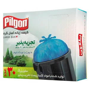 کیسه زباله پیلگون مدل Asa-n کد 100 بسته 30 عددی