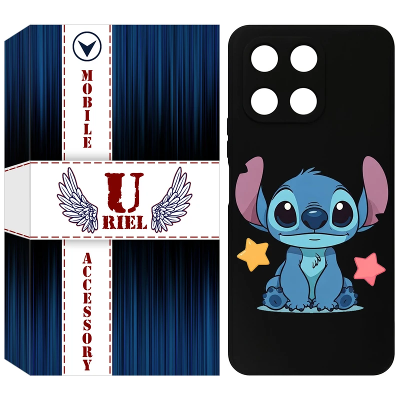 کاور یوریل مدل KSH کد 70 طرح استیچ مناسب برای گوشی موبایل آنر X6A / X6A Plus