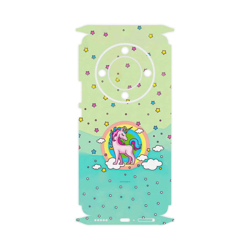 برچسب پوششی ماهوت مدل Rainbow unicorn adventure-FullSkin مناسب برای گوشی موبایل آنر X9b