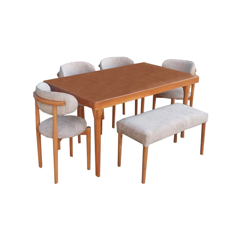 میز و صندلی ناهارخوری شش نفره مدل صدف