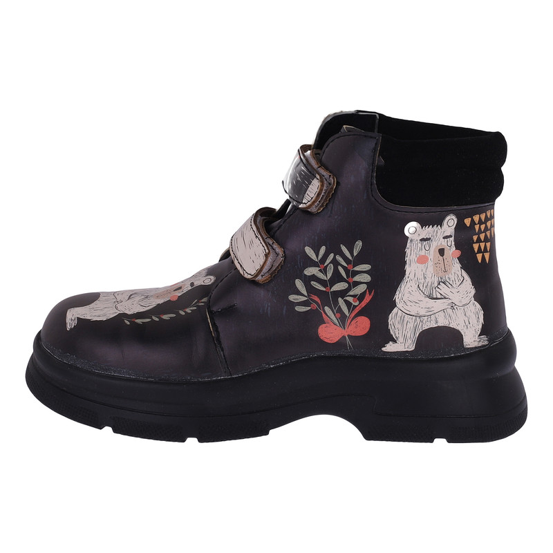 نیم بوت دخترانه دندی مدل dnd-vian08 طرح dancing bear