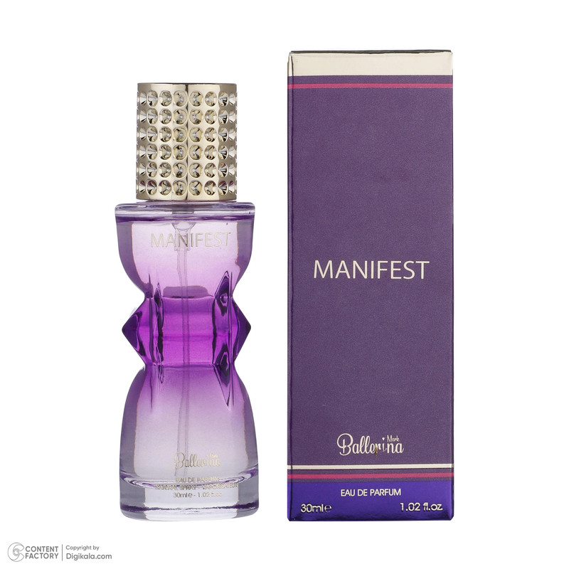ادوپرفیوم زنانه بالرینا مدل Manifest حجم 30 میلیلیتر ادوپرفیوم زنانه بالرینا مدل Manifest حجم 30 میلیلیتر
