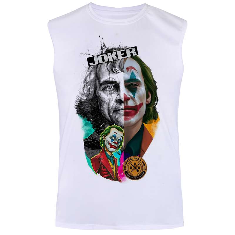 تاپ مردانه مدل JOKER کد TOW03 رنگ سفید