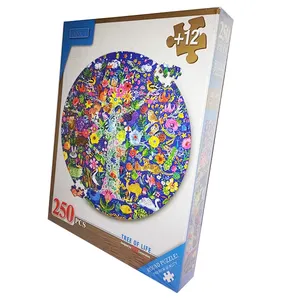 پازل 250 تکه فنسی مدل گرد طرح درخت زندگی