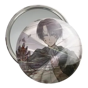 آینه جیبی خندالو مدل لیوای انیمه اتک آن تایتان Attack on Titan  کد 18619