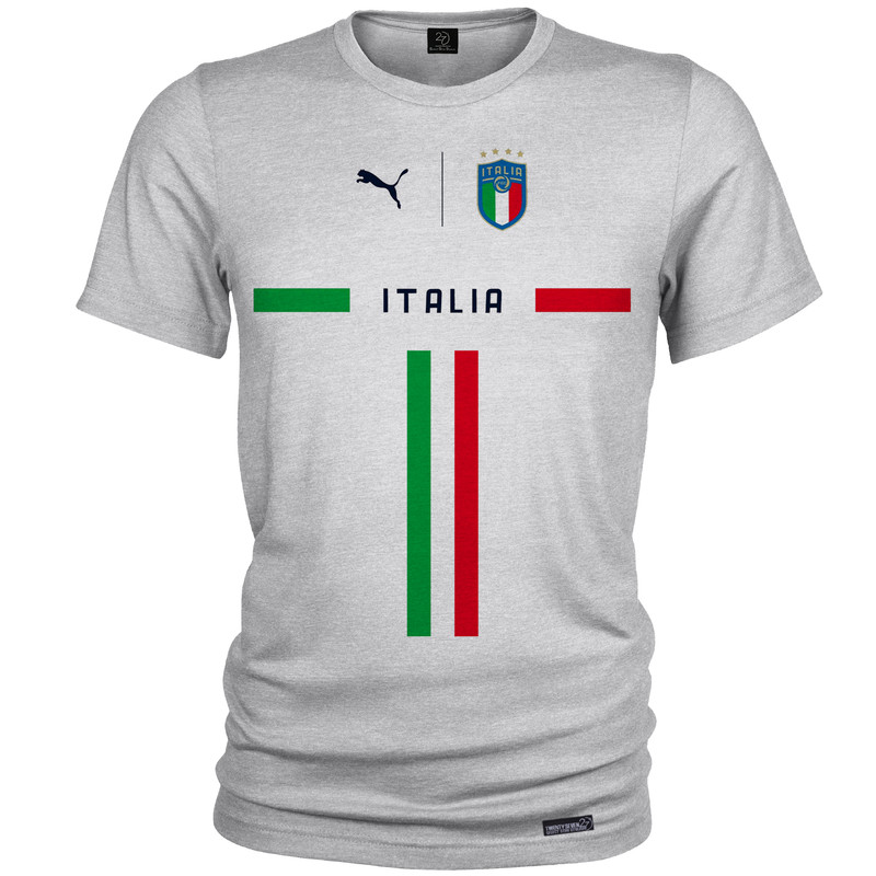 تی شرت آستین کوتاه مردانه 27 مدل Italy Sefid کد MH1394
