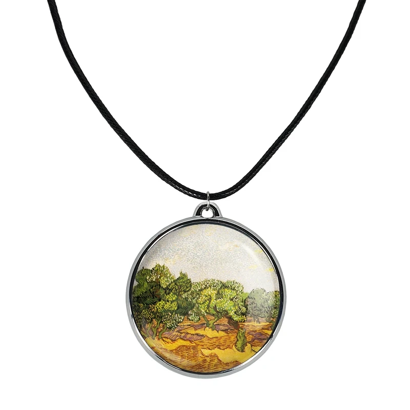 گردنبند خندالو مدل درختان زیتون ونسان ونگوگ (Van Gogh) کد 3680136802
