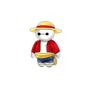 استیکر لپ تاپ و موبایل مدل انیمیشن طرح شش ابر قهرمان بیمکس لوفی Big Hero 6 Baymax کد 2714