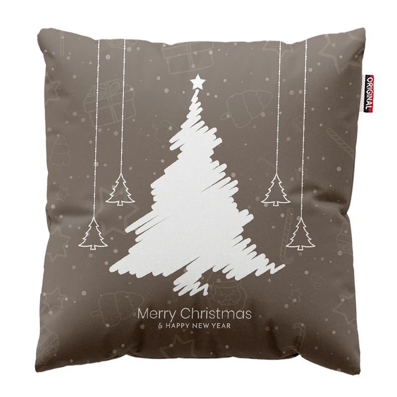 کوسن پاد آفرین مدل کریسمس مبارک کد PK402743 سایز 40*40 سانتی متر