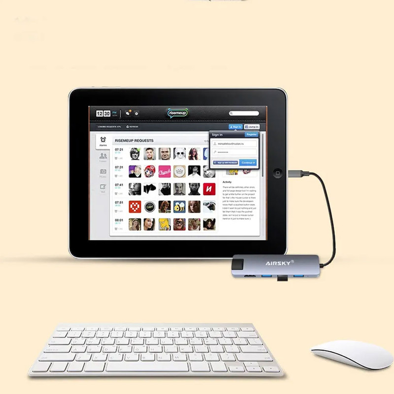 هاب 5 پورت USB-C ایراسکای مدل HC-13M