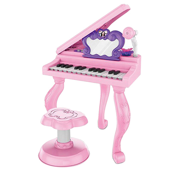 اسباب بازی موزیکال مدل پیانو پایه دار و میکروفون کد 9301