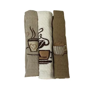   دستمال آشپزخانه ربکا هوم کالکشن مدل cofee2 مجموعه 3 عددی
