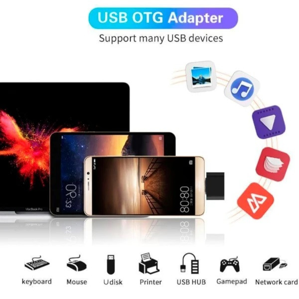تبدیل otg usb به type c پاورفول مدل fast