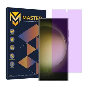 Master Hydrogel model anti-purple Screen Protector for Samsung Galaxy S23 Ultra mobile phone