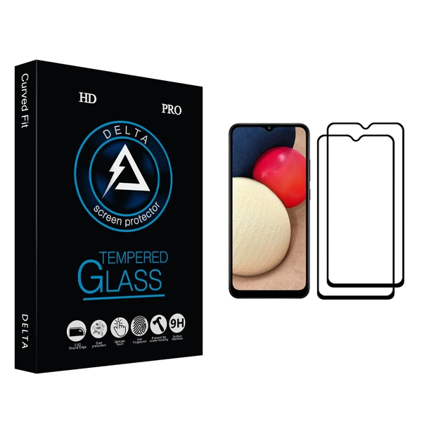 محافظ صفحه نمایش دلتا مدل HD مناسب برای گوشی موبایل سامسونگ Galaxy A02s بسته دو عددی