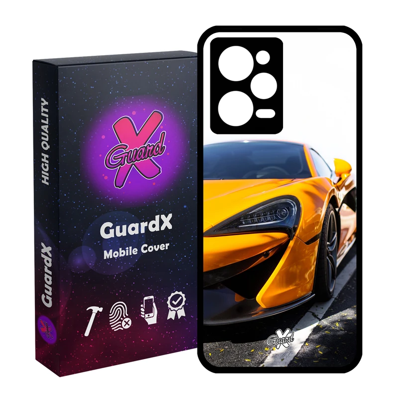 کاور گارد ایکس طرح خودرو مدل Glass10193 مناسب برای گوشی موبایل شیائومی Redmi Note 12 Pro 5G/Poco X5 Pro 5G/Note 12 Pro Pro speed