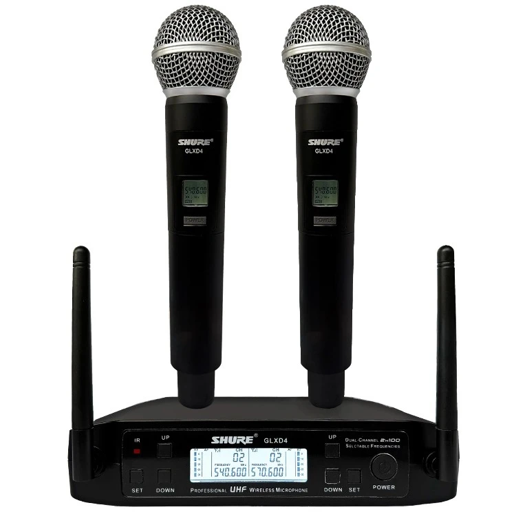 ست میکروفن بی سیم شور مدل GLXD4-UHF با درگاه اتصال XLR
