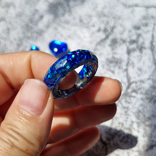 انگشتر دخترانه مدل رزینی کد 15